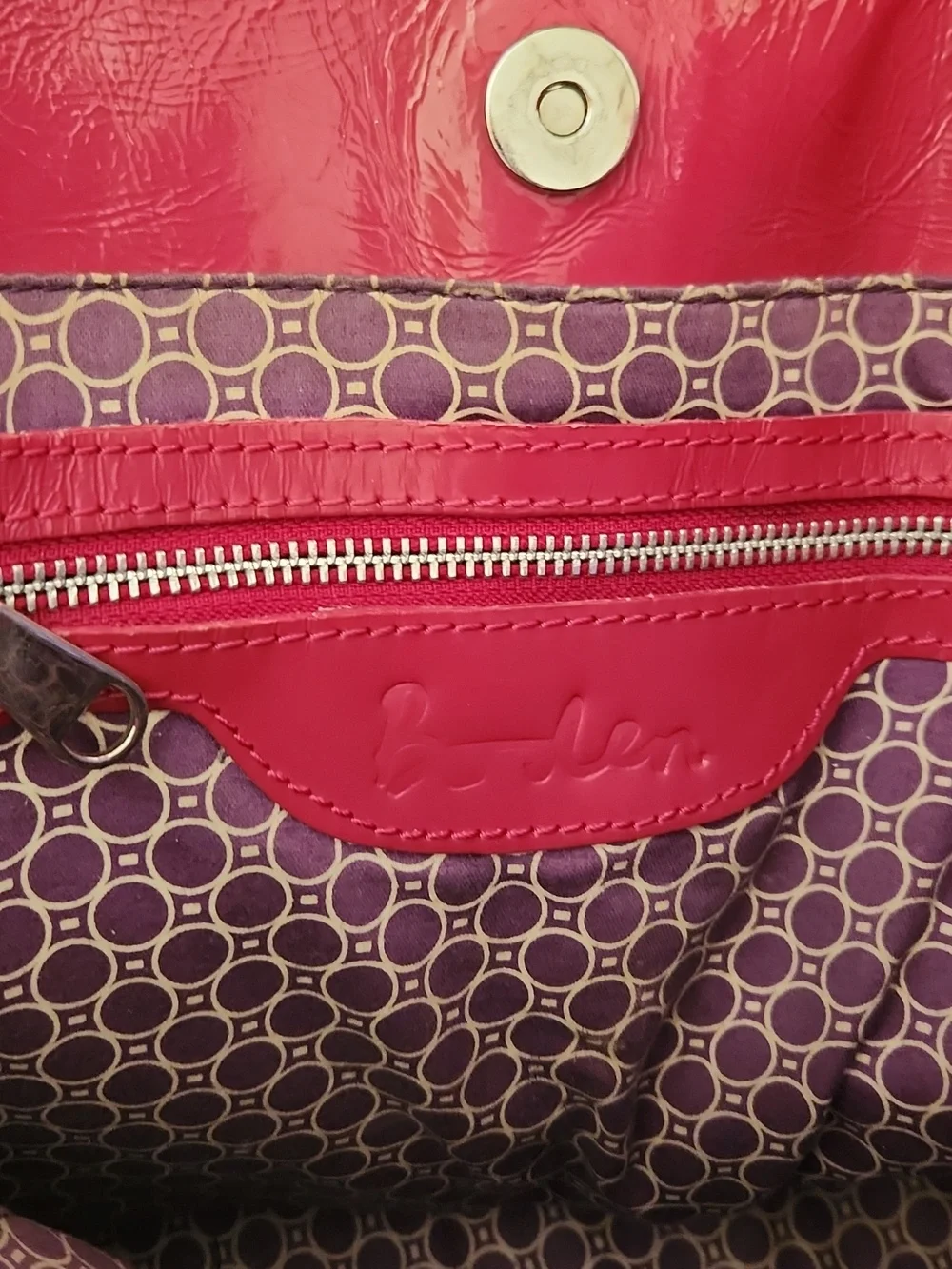 Boden Leather Tote Bag